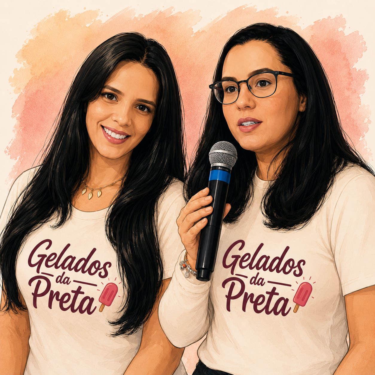 As duas irmãs criadoras da Gelados da Preta